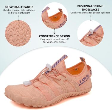 Зітоп Водні черевики для жінок та чоловіків, шкарпетки-черевики, басейн, пляж, спорт, серфінг, йога (36-46 EU), білий, сірий (39 EU, колір м'яса)