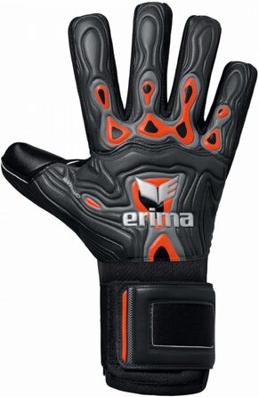 Воротарські рукавички Erima Flex-ray для жорстких полів, унісекс, дитячі, коралово-чорні, розмір 6
