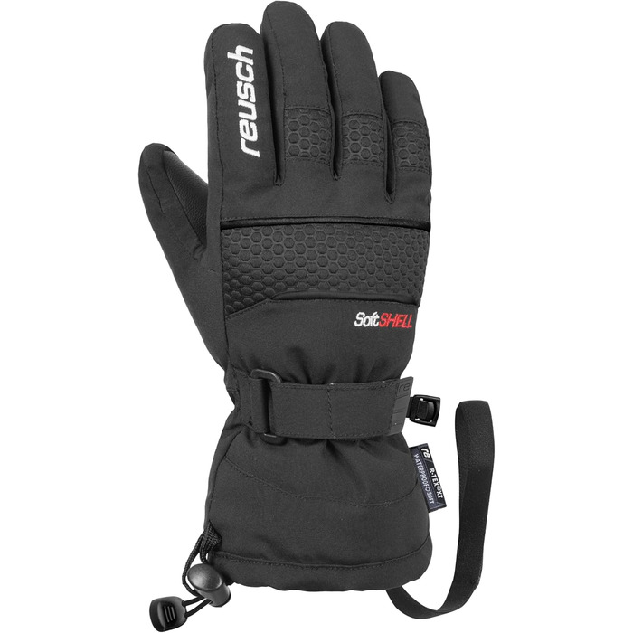 Дитячі зимові лижні рукавички Reusch Connor R-TEX XT, водонепроникні, вітрозахисні, дихаючі, чорні, для хлопчиків і дівчаток, розмір 3.5