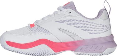 Жіноче тенісне взуття K-Swiss Speedex, 39.5 EU, білий, Orchid Petal, Neon Blaze
