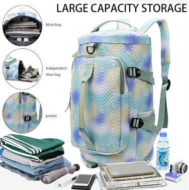 Спортивна сумка для дівчаток AUNGKWANG, водонепроникна, з відділенням для взуття та мокрих речей (рожева)