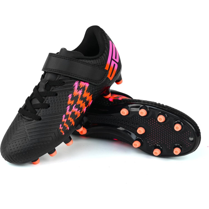 Дитячі футбольні бутси JABASIC для гри на твердих поверхнях, чорні (27 EU)