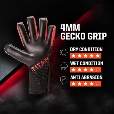 Воротарські рукавички T1TAN Alien 2.0 з захистом пальців для дорослих, футбольні унісекс, 4 мм професійний хват, різні розміри та кольори