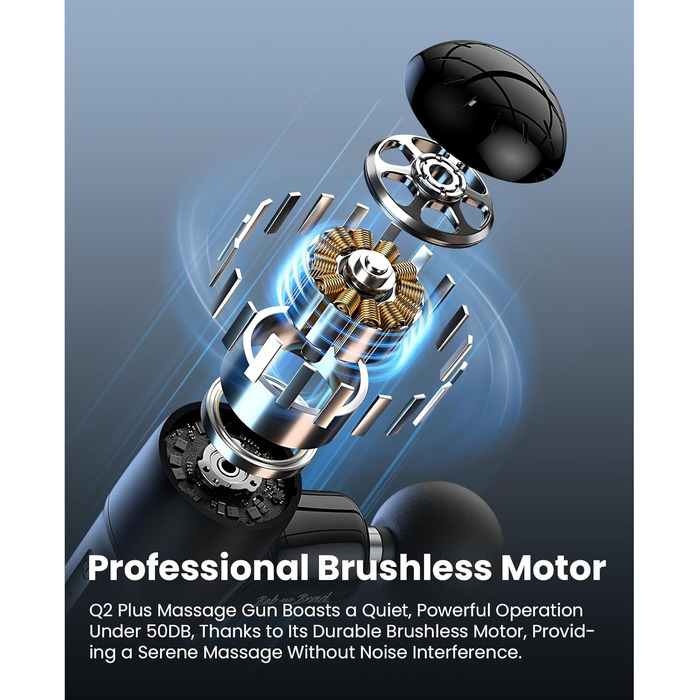 Масажер для м'язів BOB AND BRAD Q2 Plus з підігрівом: компактний, тихий, з сумкою, для розслаблення м'язів