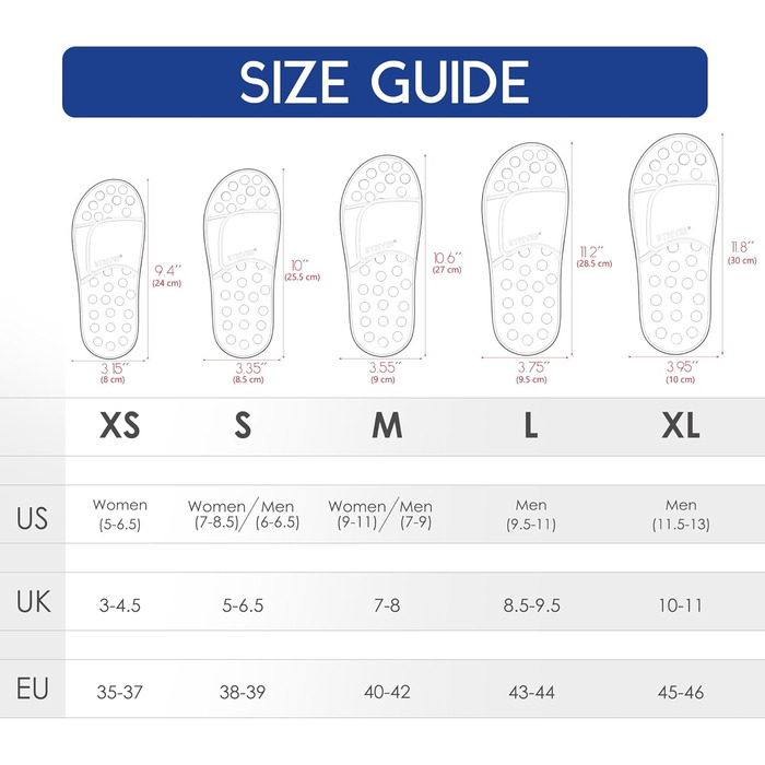 Тапочки-масажер для ніг BYRIVER, для лікування п'яткової шпори та плоскостопості, чорний, 40/42 EU