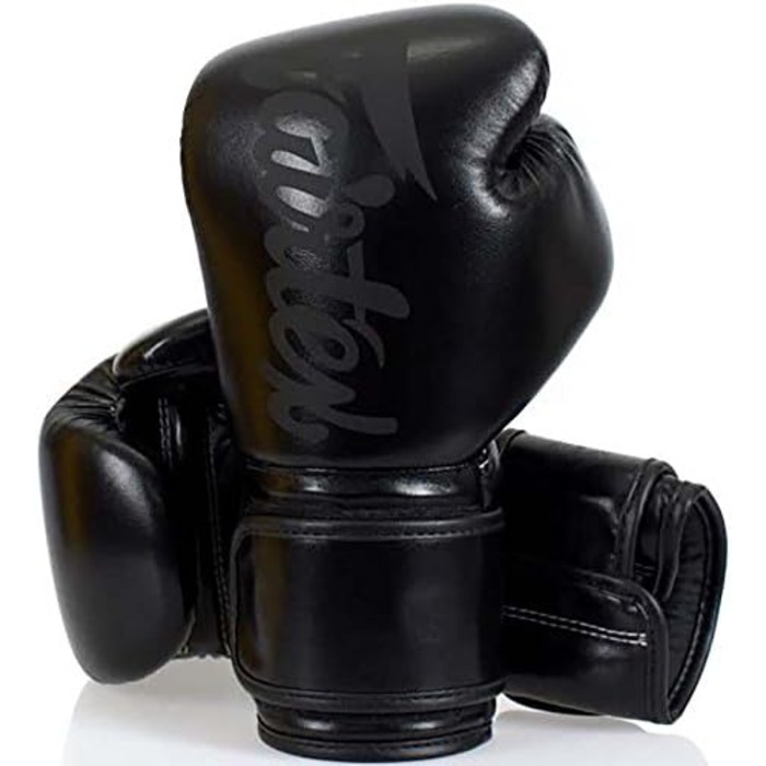 Боксерські рукавички Fairtex BGV-14 чорні матові, 12 унцій, для боксу та муай-тай
