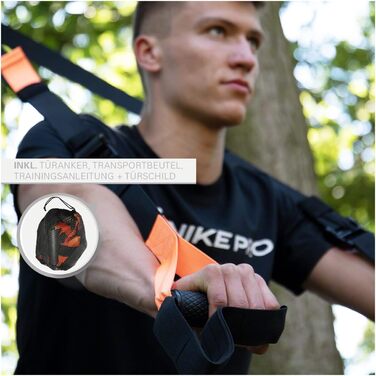 Петлі для тренувань TUNTURI Sling Trainer, підвісна система для фітнесу