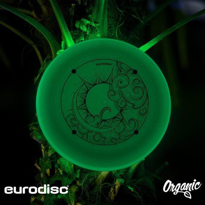 Фрісбі Ultimate Eurodisc 175г Nightglow (світний) Блакитний 27.5 см - професійний диск для змагань