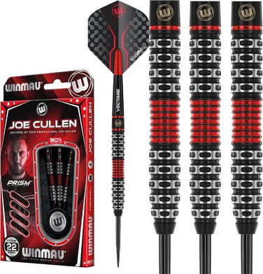 Дротики WINMAU Joe Cullen Special Edition 22 г професійні, вольфрамові, з оперенням і стрижнями