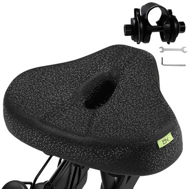Зручний велосипедний сідло Oversize для чоловіків та жінок, 24 см, Memory Foam, вологостійке, для Peloton, фітнесу, електровелосипедів та міських велосипедів