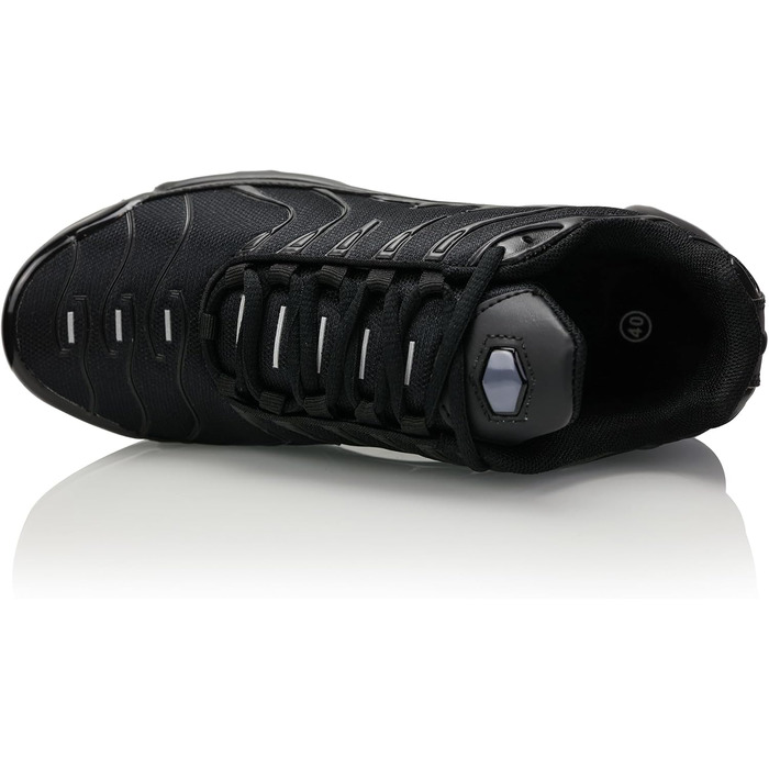 Чоловічі та жіночі кросівки для бігу та спорту, чорні, розмір 38 EU