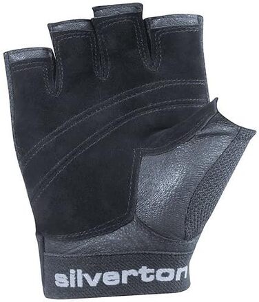 Silverton PRO Plus фітнес рукавички для чоловіків і жінок, регульована застібка на зап'ясті, якісні шкіряні вставки, подвійні міцні шви, тренувальні рукавички для фітнесу