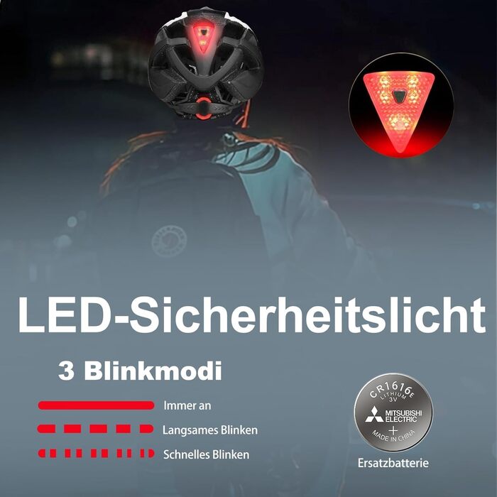 Велосипедний шолом KINGLEAD для чоловіків та жінок з LED-підсвічуванням, магнітним візором, легкий, регульований, для MTB і шосе, титан, чорний-білий