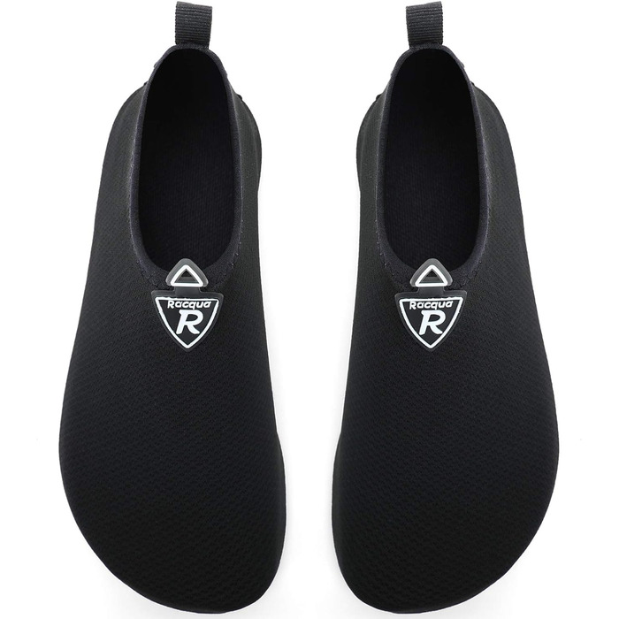 Чоловічі та жіночі аквашузи Raqua для плавання та відпочинку на пляжі, розмір 34-47, чорний (EU Bd104)