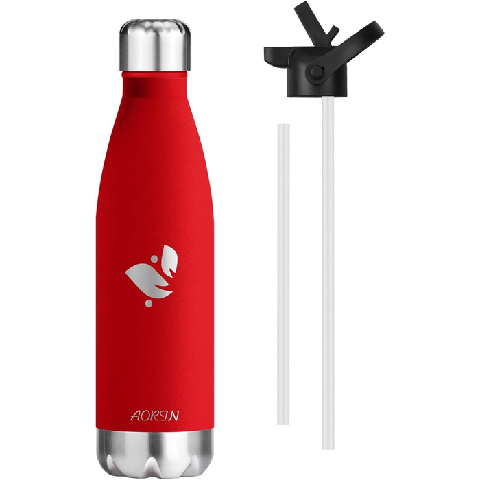 Термофляга AORIN 750 мл (винно-червона) - ізольована, без BPA, для дітей, спорту, подорожей