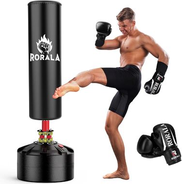 Boxsack RORALA для дорослих: самостійна стійка, MMA, бокс, важкий, з присосками