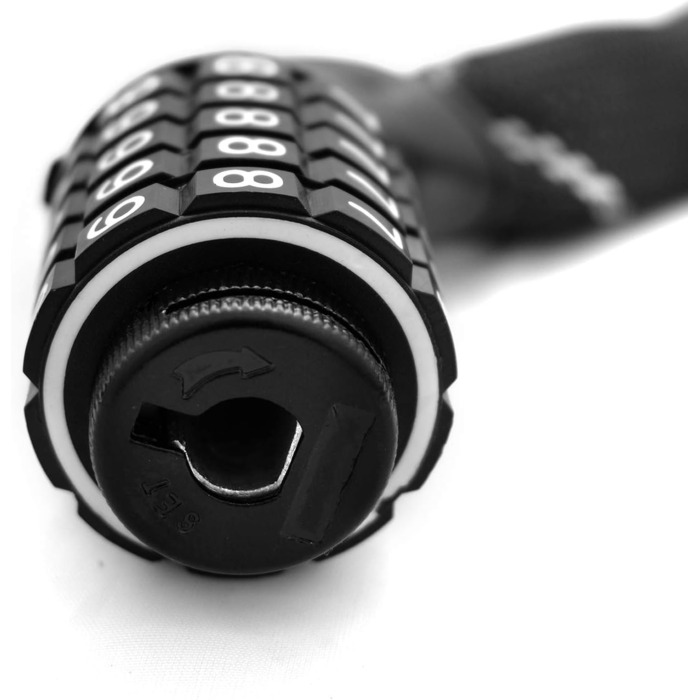 Надійне велозамок Nean з кодом, 6 мм, 900 мм, червоний