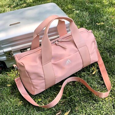 Спортивна сумка Flintronic для дівчаток та жінок, маленька сумка для плавання та фітнесу з відділенням для взуття та вологостійким відсіком (Рожева, 44 x 20 x 20 см)