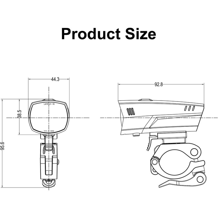 Велофара Windmeile: комплект передньої та задньої велофари з USB, LED OSRAM, 35 Lux, IPX5, сертифікат StVZO, для електровелосипедів та педал-електровелосипедів