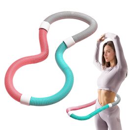 Hula Hoop для дорослих 1.2 кг, обтяжений фітнес-обруч з розбірною конструкцією. М'який обруч для дому, спортзалу, школи. (Для досвідчених)