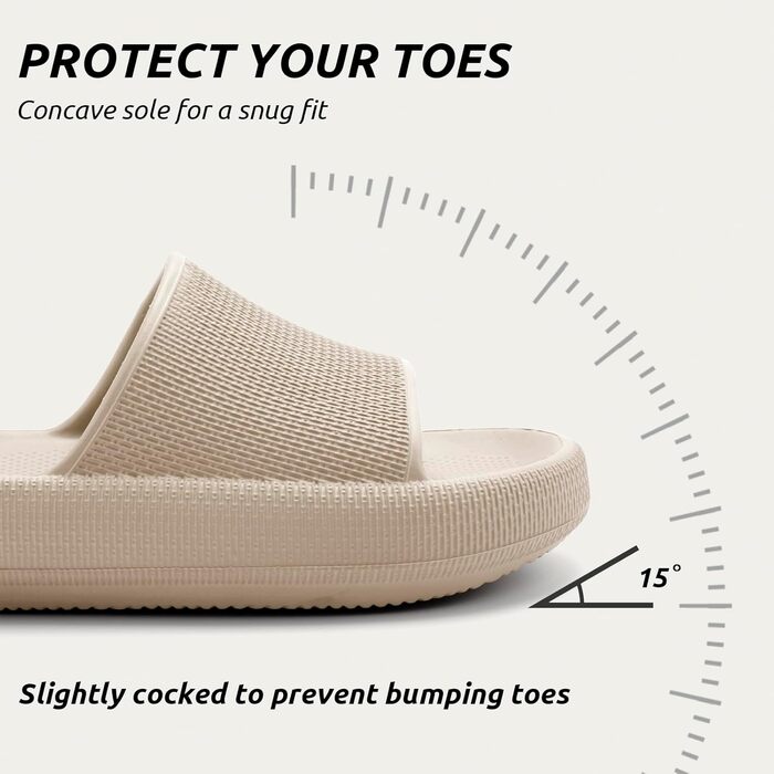 Шльпанці Badelatschen Cozislides: Зручні та антиковзкі шльпанці для дому та пляжу (37/38 EU, Хакі)