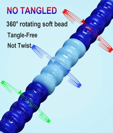 Дитяча скакалка з намистинами, м'яка, регульована, для фітнесу, тренувань та виховання, рожево-зелена (блакитно-рожева)