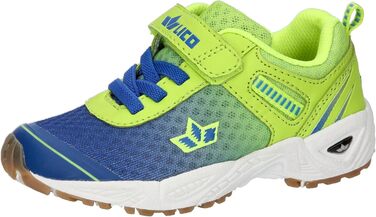 Дитячі кросівки Lico Barney для хлопчиків, текстиль, штучна шкіра, блакитний, неоновий зелений, 37 EU