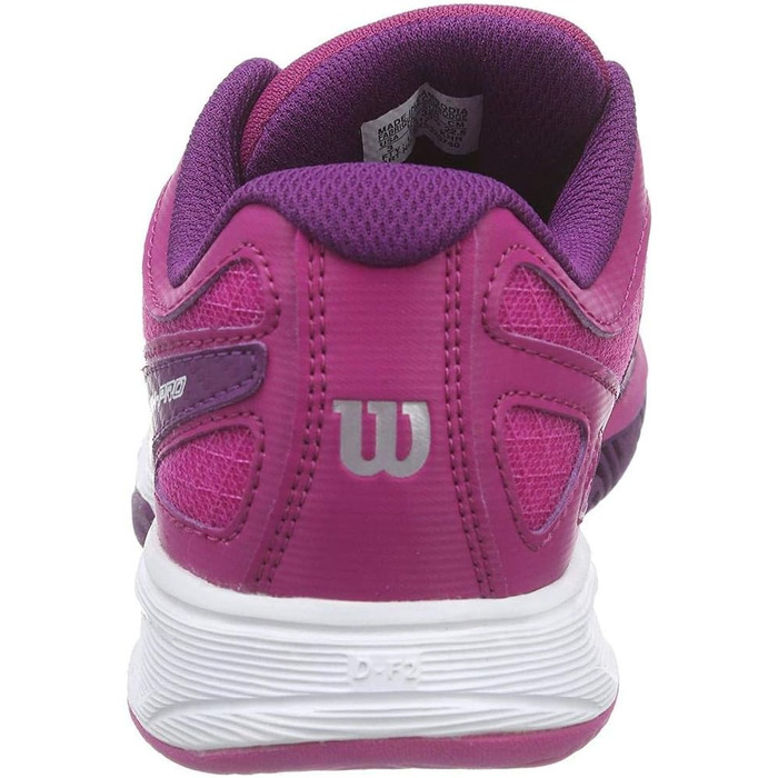 Тенісні кросівки Wilson RUSH PRO Unisex для дітей, 39 EU, кольори Fiesta Pink, Wilson Dark Plumberry, Clementin