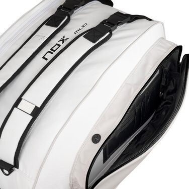 Сумка для падел Nox ML10 Team Bpml10tewhgr Біла - Професійна сумка для ракет та аксесуарів