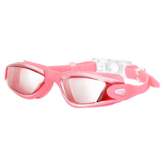 Окуляри для плавання unisex Schwimmbrille (d-Рожеві) – комфортні, антифог, для дорослих