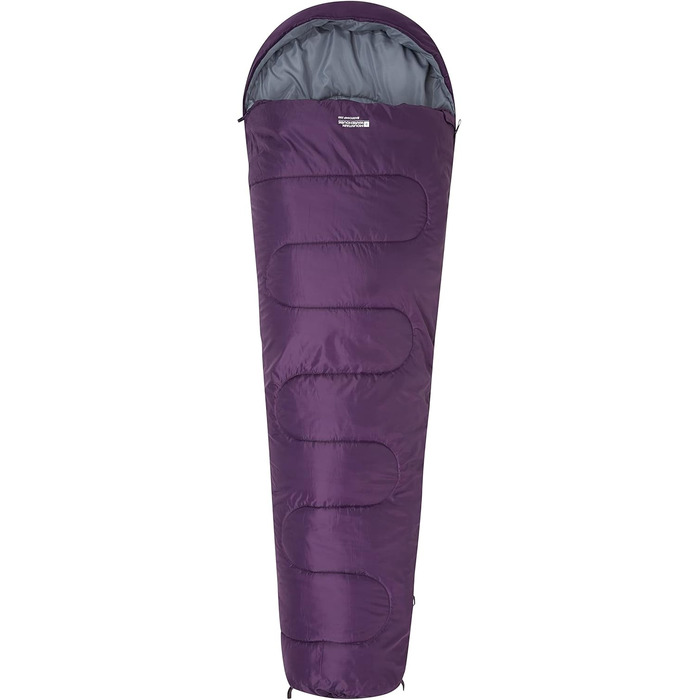 Спальний мішок Mountain Warehouse Basecamp 250 - для дорослих та дітей, блакитно-зелений (темно-фіолетовий)