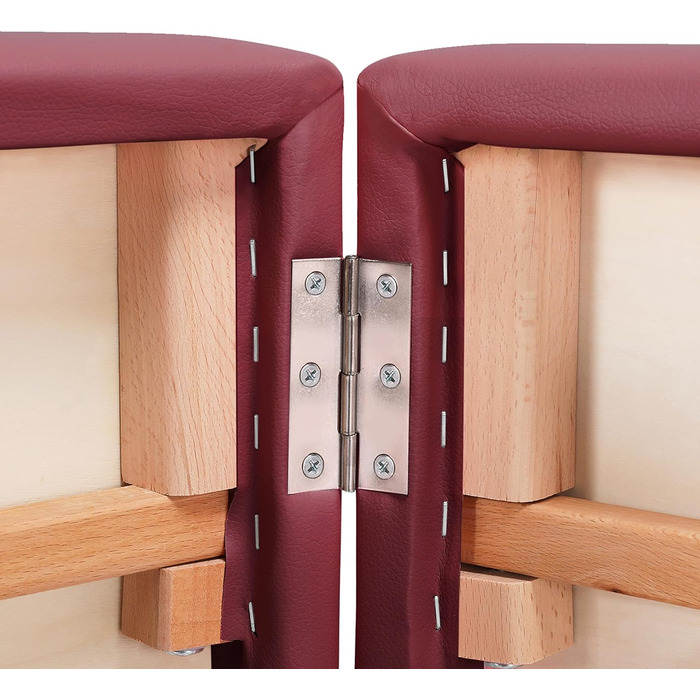 Масажний стіл Yaheetech з 2 зонами, регульована висота, дерев'яні ніжки, включає підголовник та підлокітники, 213 × 82 x 85,5 см, до 250 кг