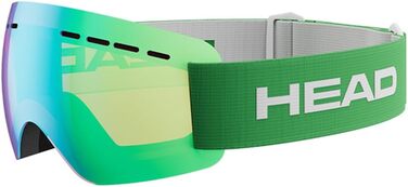 Лижні окуляри HEAD Solar FMR унісекс, зелений, з дзеркальним покриттям