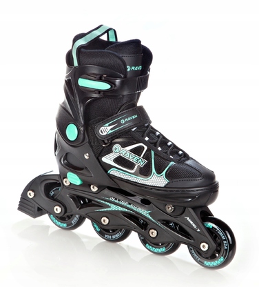 Регульовані ролики RAVEN Spirit, Black/White, розмір 37-40