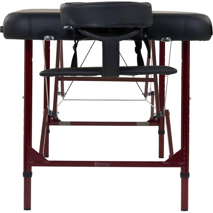 Масажний стіл Master Massage Zephyr 71 см, алюмінієвий, портативний, чорний – для салону, спа, практики