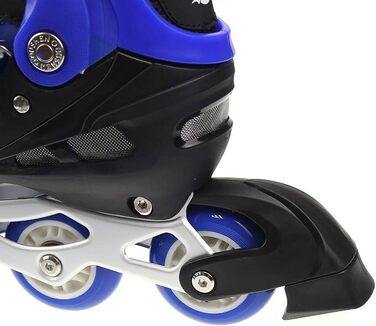 Дитячі ролики-кольоротки, регульовані, 3-в-1, для дівчаток та хлопчиків, розмір 31-38, блакитні