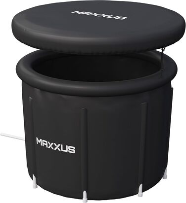 MAXXUS Eisbad XL – надувна криотонна для дому, 450л, з кришкою та насосом, 90 см Ø, для дорослих та спортсменів