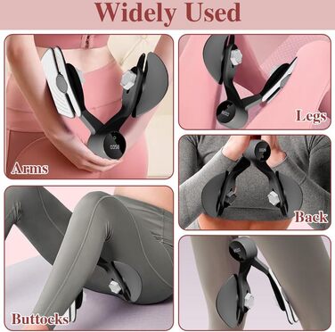 Тренування тазового дна Oberschenkel: пристрій для тренування м'язів стегон, тазу та ніг для дому, чорний
