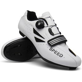 Велосипедні черевики для чоловіків та жінок, MTB, шосейні, крос-кантрі, кросівки, дихаючі, для їзди на велосипеді, сумісні з SPD-SL/SPD, розміри 36-47 EU, білі
