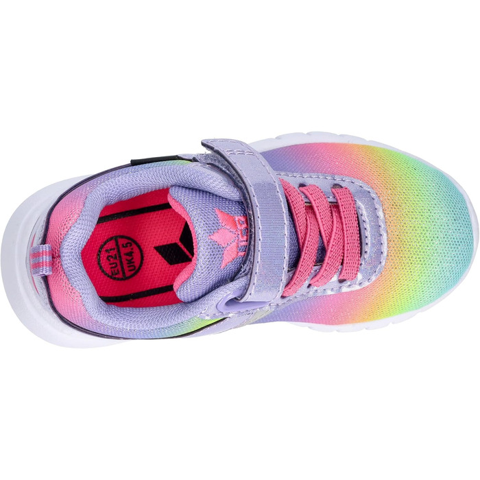 Дитячі капці-кеди Lico Kinder Cakes Vs – унісекс, 24 EU, фіолетово-рожево-блакитні