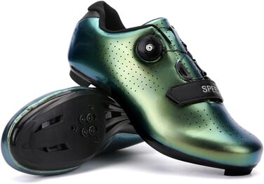 Велосипедні черевики для чоловіків та жінок MTB, шосейні, mountainbike, кросівки, дихаючі, outdoor, велосипедні spin, MTB (40 EU, зелений градієнт)