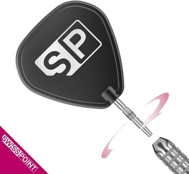 Набір сталевих дротиків Darts Bolide Swiss Point (23г, модель 04) - професійні дротики для дартсу