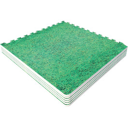 GORILLA SPORTS захисні EVA килимки 60x60x1,2 см, набір 6 шт, антиковзкі, для фітнесу, підлоги, тренажерного залу, басейну