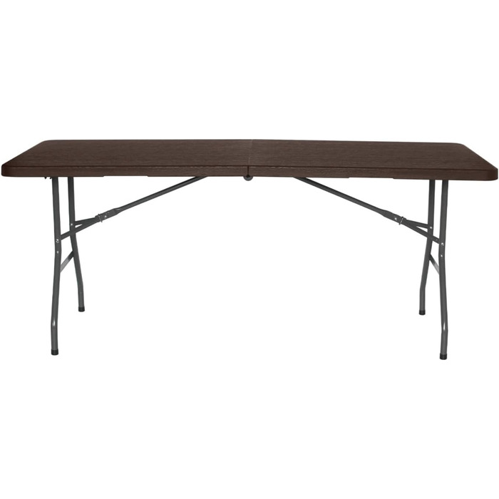 Розкладний стіл THINIA HOME прямокутний, ефект дерева 180x74x74 см