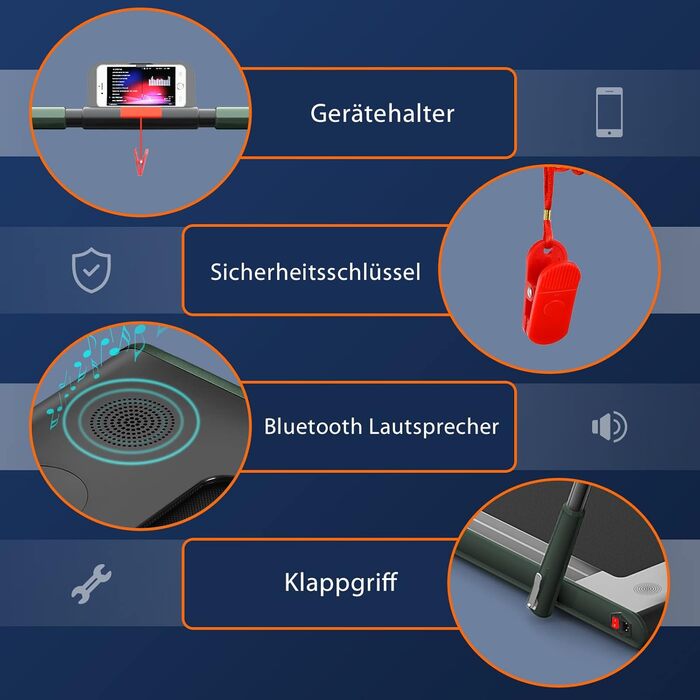 Бігова доріжка COSTWAY 2 в 1, складана, 2,25 к.с., під столом, APP, Bluetooth, пульт, 1-12 км/год, для дому, зелена