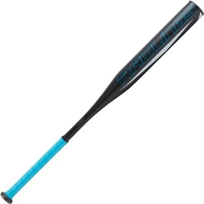 Бейсбольна бита Rawlings Storm Fastpitch для софтболу, 30 дюймів (76 см), алюміній, чорний/білий/Electric Blue