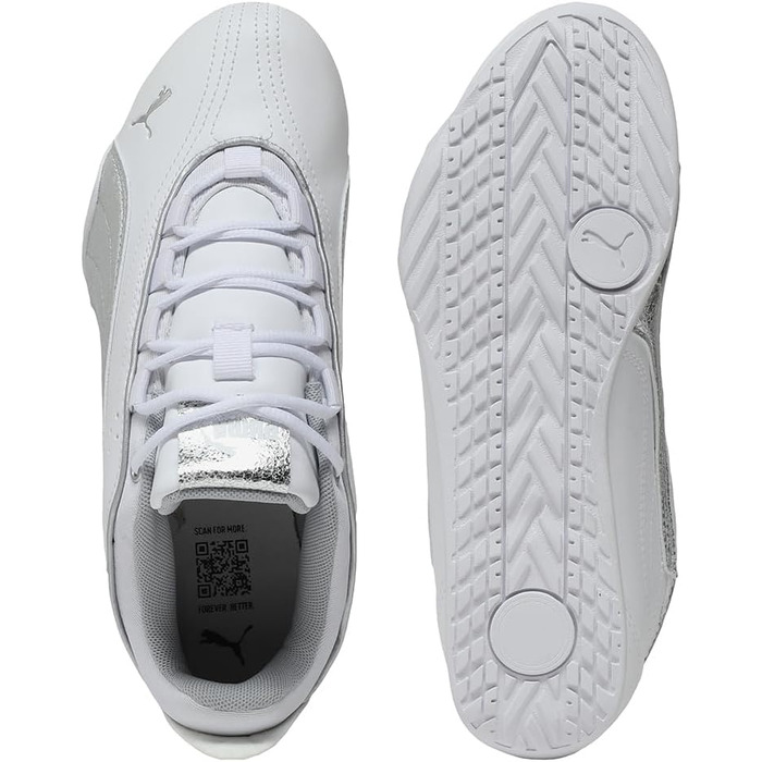 Жіночі снікери Puma Catch Soleil Metallic — біло-сріблясті, розмір 41 EU