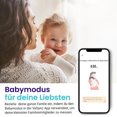 Електрична вага Etekcity для вимірювання складу тіла (180 кг, 13 показників, Bluetooth, APP)