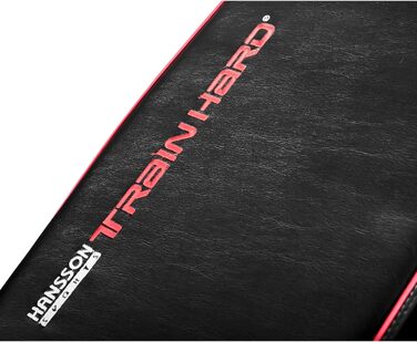 Лава для жиму TrainHard Deluxe з регульованою спинкою та сидінням, з ніжкою для фіксації ніг, складана, компактна, система безпечного регулювання, сертифікат EN957, преміум-якість