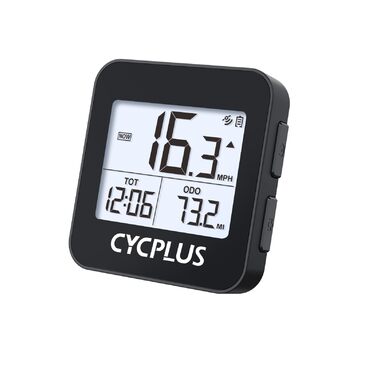 Велокомп'ютер CYCPLUS GPS бездротовий, водонепроникний IPX6, чорний - спідометр, лічильник відстані для велосипеда G1